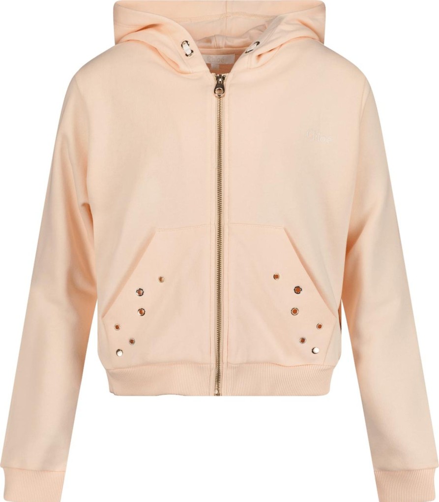 Kids Chloé Vesten | Chloe Chloe Kinder Meisjes Vest Licht Roze Roze