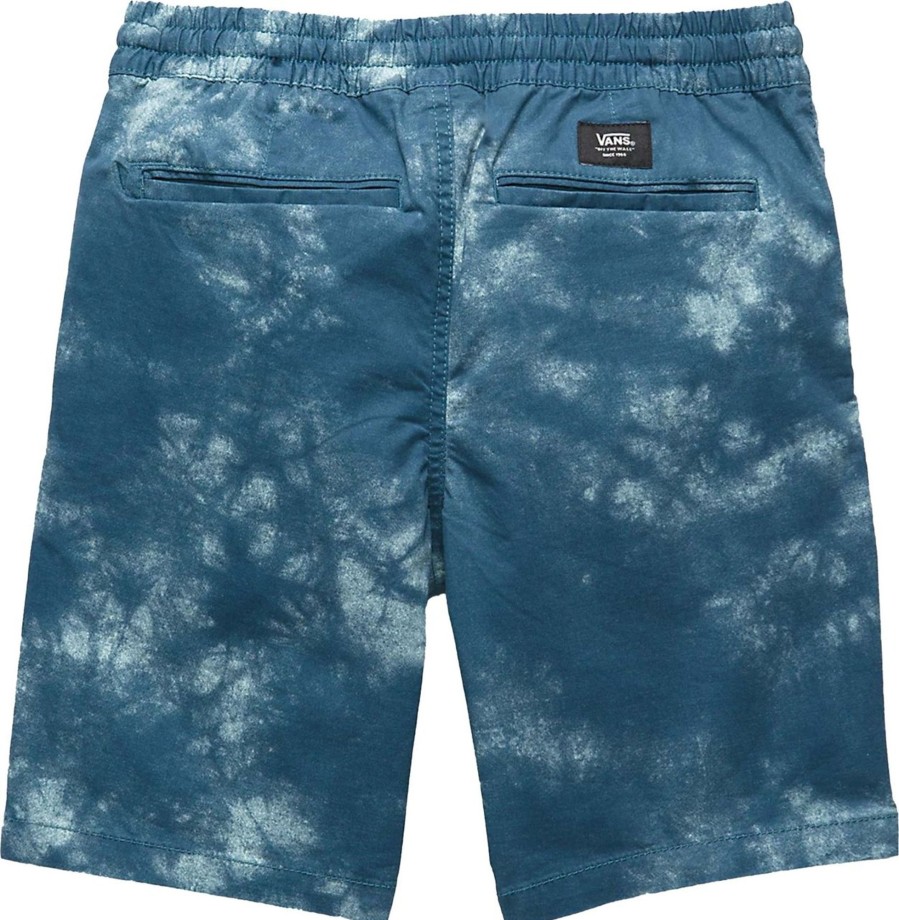 Kids Vans Badkleding | Vans Swimsuit Man Range Elastic Tie Dye Short Vn000838Br4 Blauw