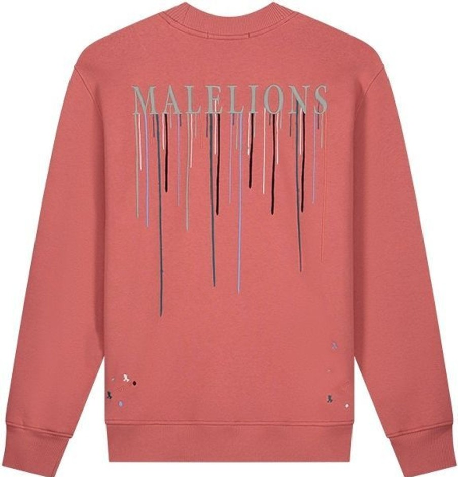 Heren Malelions | Malelions Men Painter Sweater Oranje