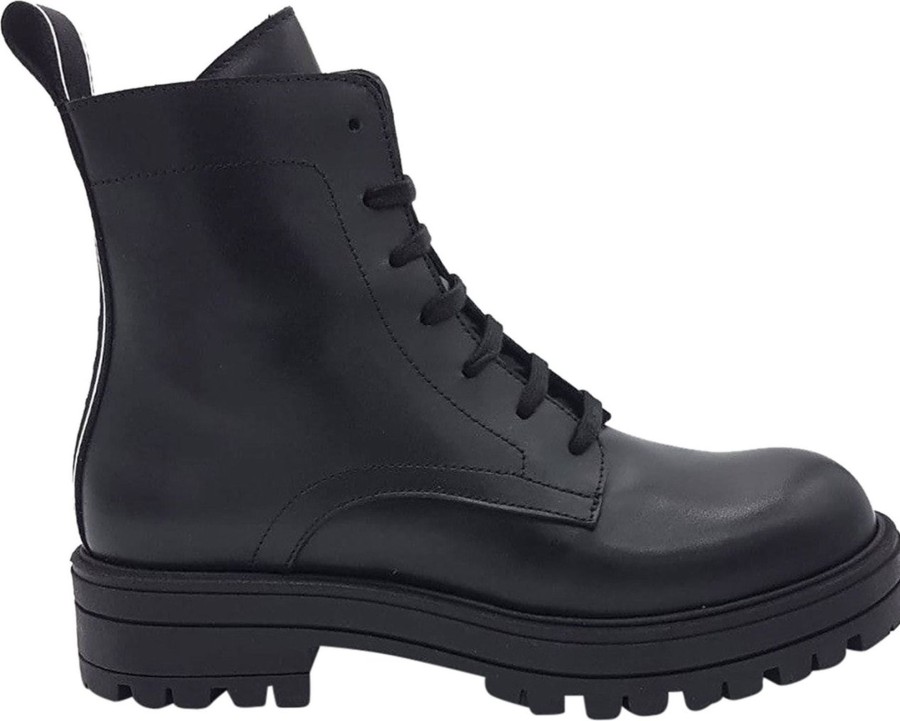 Kids Dsquared2 Schoenen | Dsquared2 Ankle Boot Lace Up Black Zwart