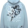 Heren JORCUSTOM | Jorcustom Loveangel Zipped Hoodie Blue Blauw