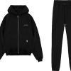 Heren Richesse | Richesse Zipper Hoodie Tracksuit Zwart Zwart