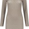 Dames Malelions | Malelions Lin Monogram Dress -Brown Bruin