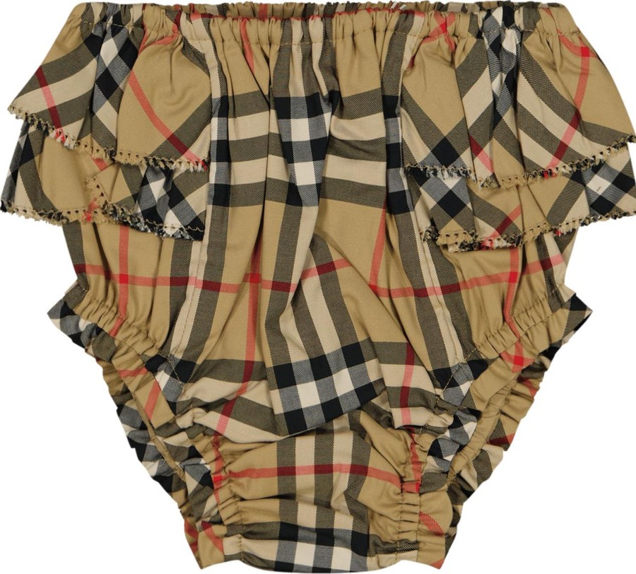 Kids Burberry Shorts | Burberry Burberry Baby Meisjes Shorts Beige Beige