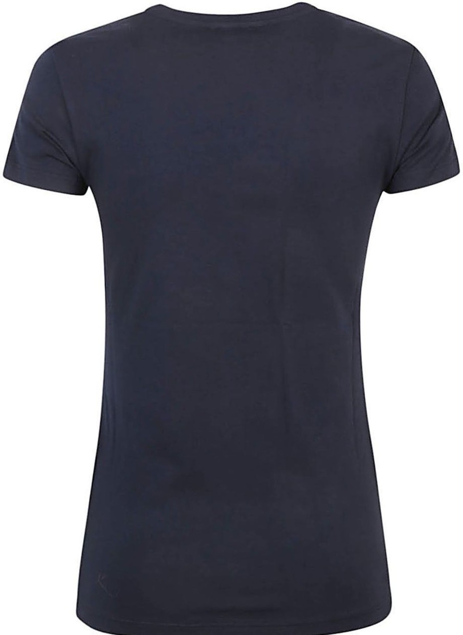 Dames Emporio Armani | Emporio Armani T-Shirts And Polos Blue Blauw