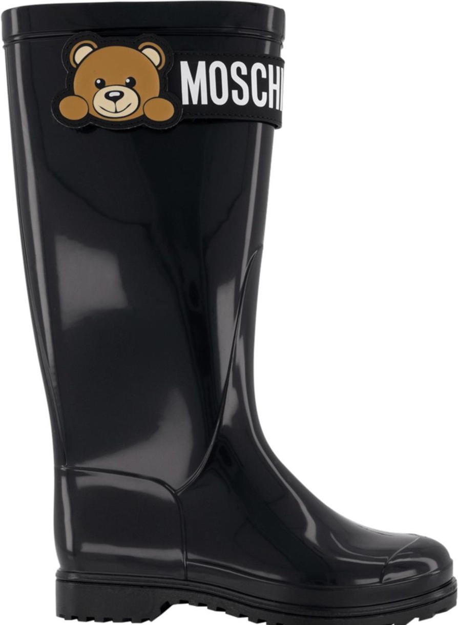 Kids Moschino Laarzen | Moschino Moschino Kinder Meisjes Laarzen Zwart Zwart