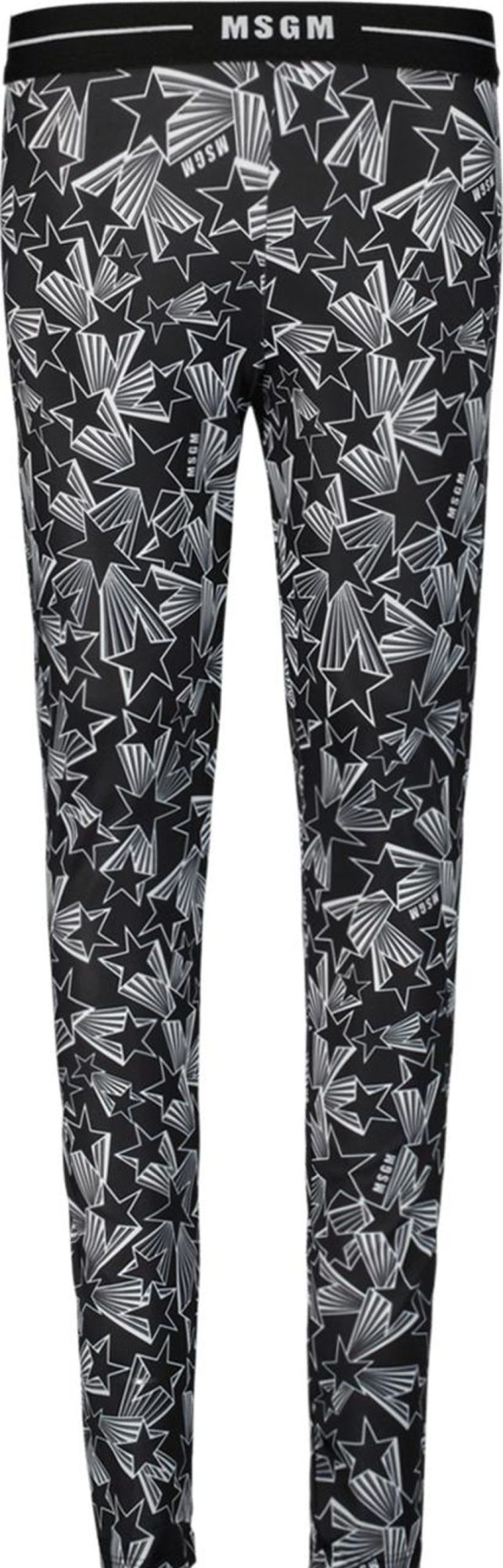 Kids MSGM Broeken | Msgm Msgm Kinder Meisjes Legging Zwart Zwart