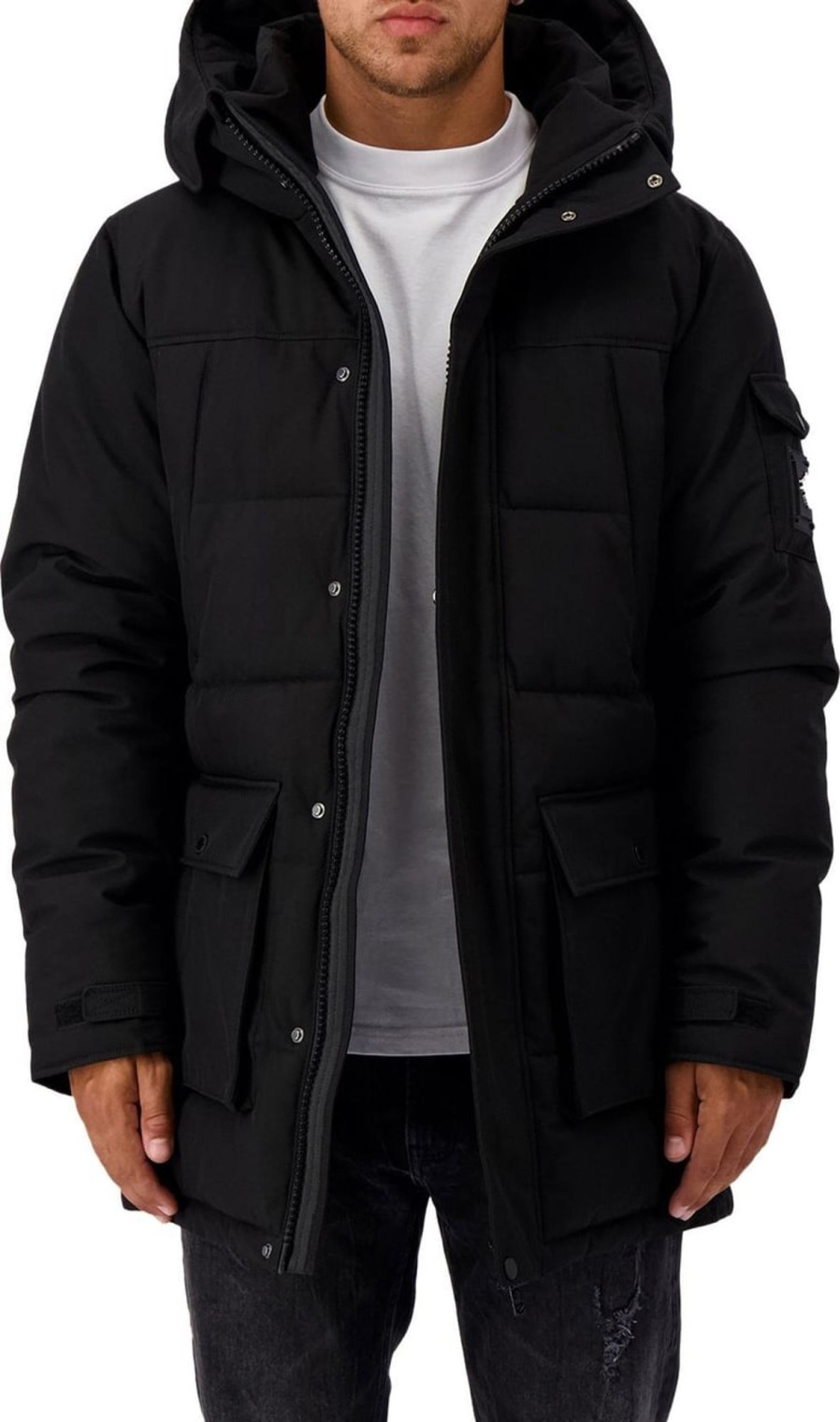 Heren Black Bananas | Black Bananas Commander Jacket Zwart