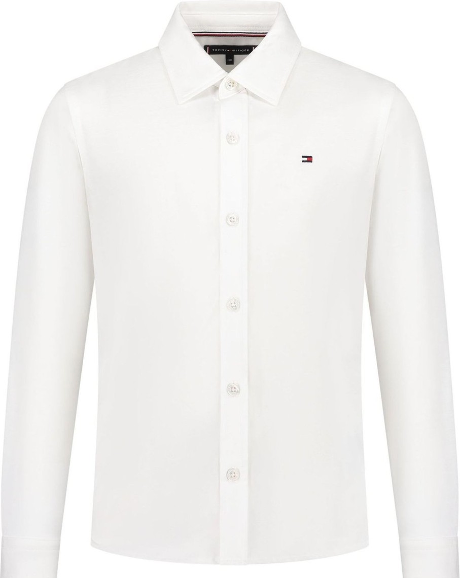 Kids Tommy Hilfiger Overhemden | Tommy Hilfiger Shirts White Wit