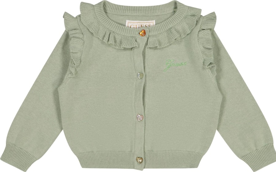 Kids Guess Vesten | Guess Guess Baby Meisjes Vesten Groen Groen