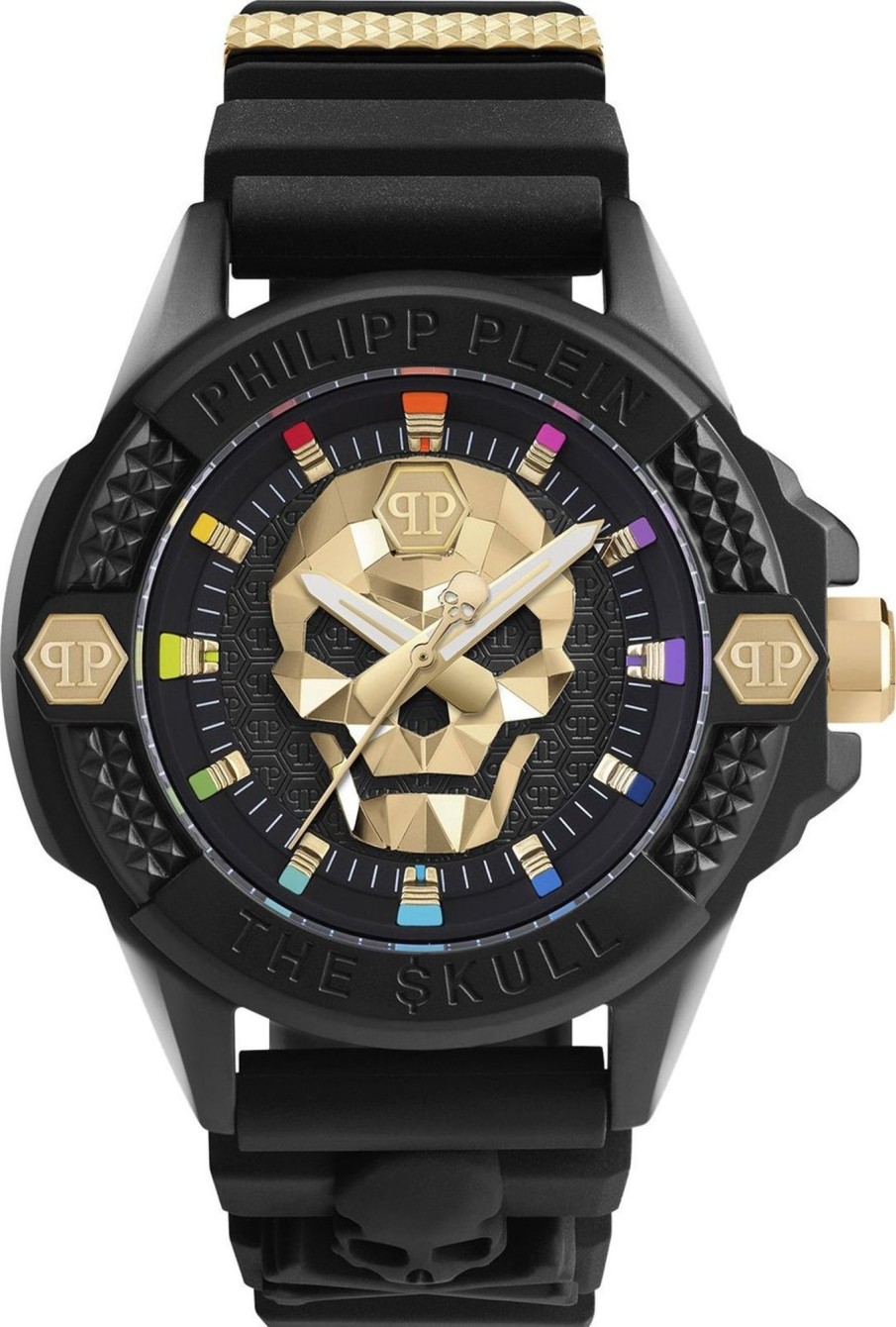 Heren Philipp Plein | Philipp Plein Pwuba0223 The $Kull Ecoceramic Horloge Zwart