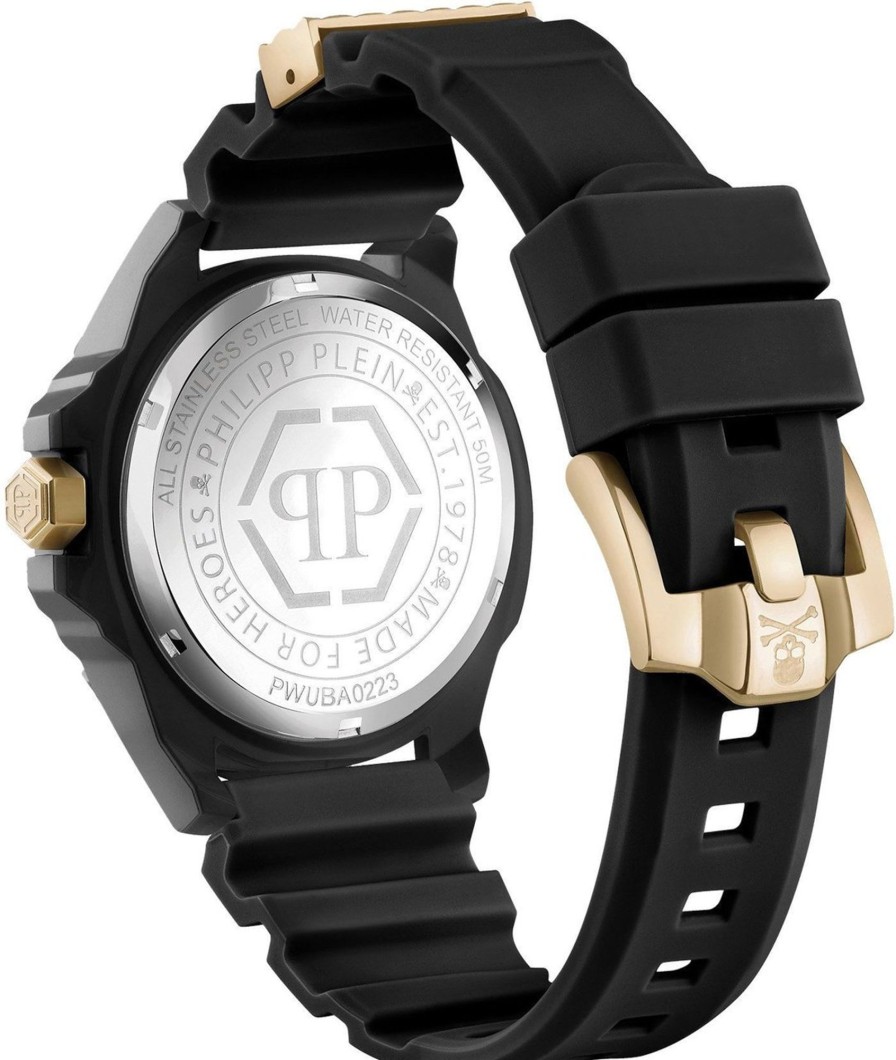 Heren Philipp Plein | Philipp Plein Pwuba0223 The $Kull Ecoceramic Horloge Zwart