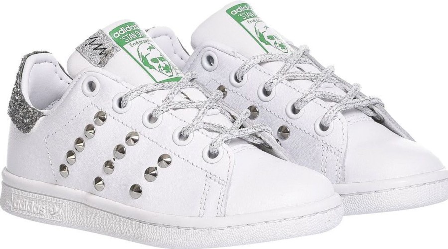 Kids Adidas Schoenen | Adidas Adidas Stan Smith Silver, White Zilver