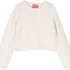 Kids Diesel Truien | Diesel Sweaters Ivory Ivory Neutraal