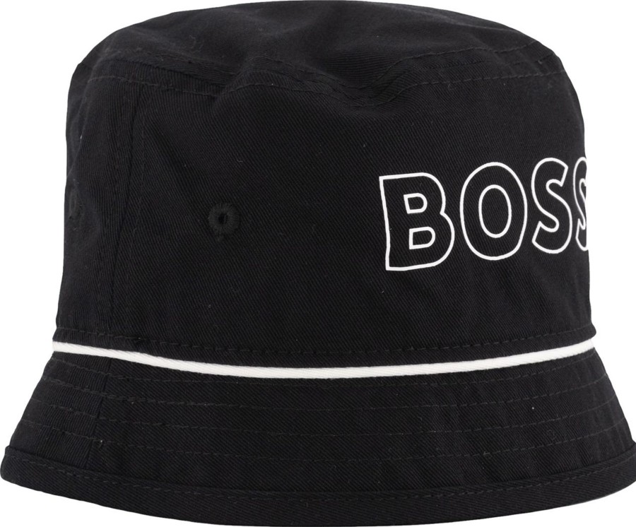 Kids Hugo Boss Mutsen & Petten | Hugo Boss Boss Baby Jongens Hoed Zwart Zwart