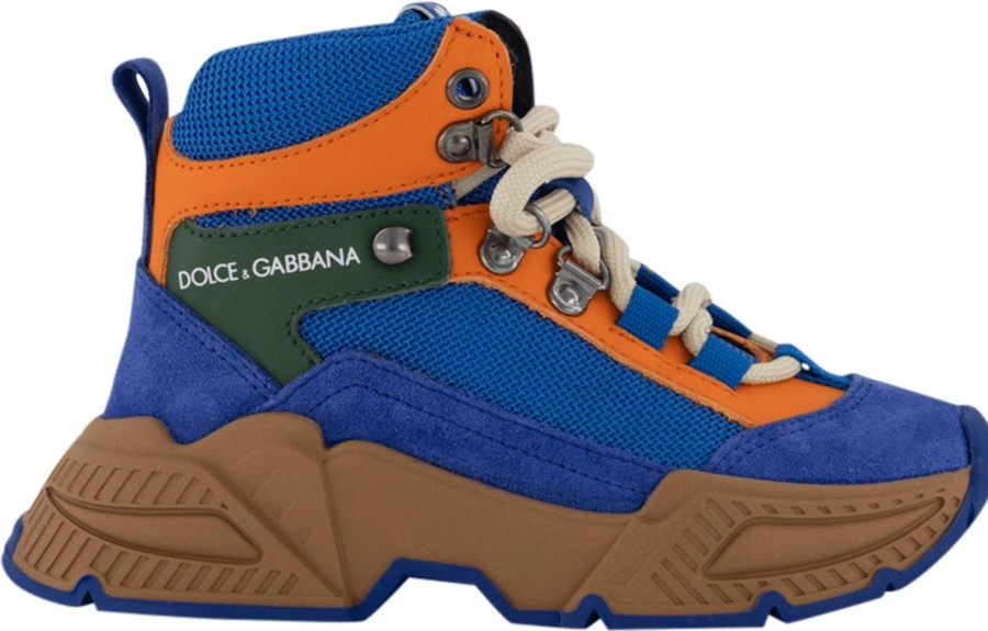 Kids Dolce & Gabbana Sneakers | Dolce & Gabbana Dolce & Gabbana Kinder Jongens Sneakers Cobalt Blauw Blauw