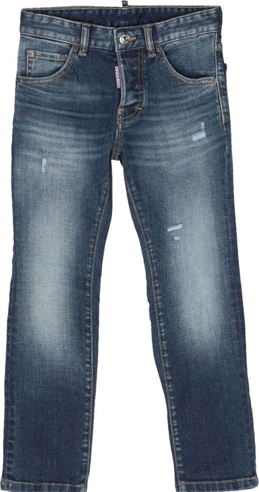 Kids Dsquared2 Broeken | Dsquared2 Dsquared Jeans Stretch Sfumato Male Blauw