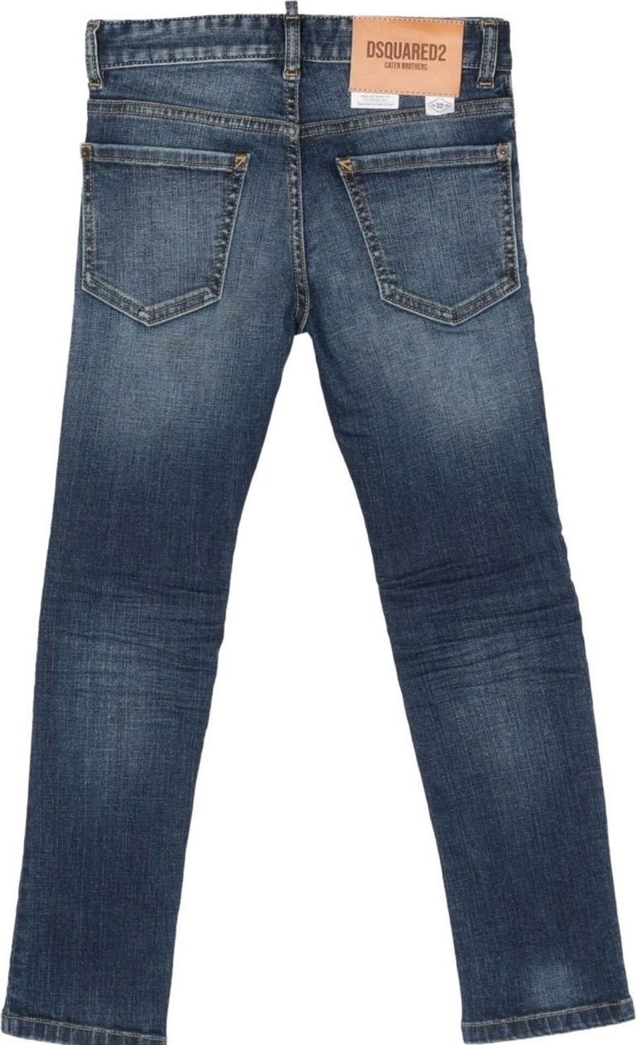 Kids Dsquared2 Broeken | Dsquared2 Dsquared Jeans Stretch Sfumato Male Blauw