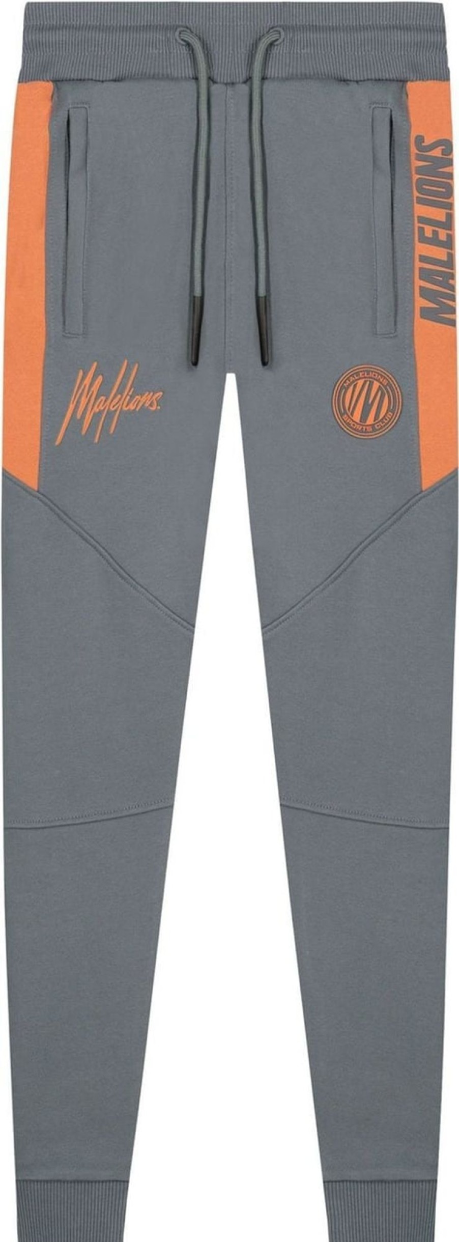 Kids Malelions Broeken | Malelions Sport Coach Trackpants - Matt Grey/ Grijs