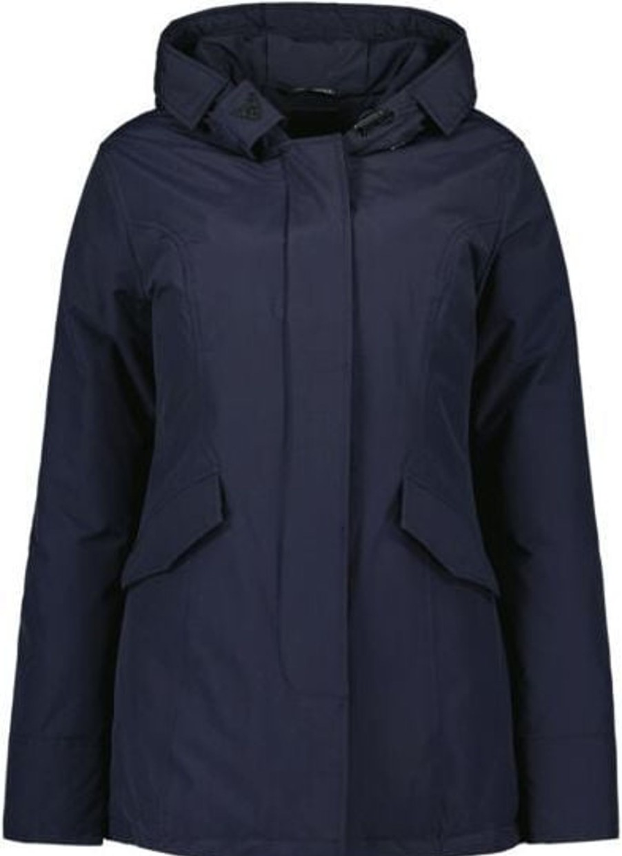 Dames Airforce | Airforce 2 Pocket Parka Jas Dames Donkerblauw Blauw