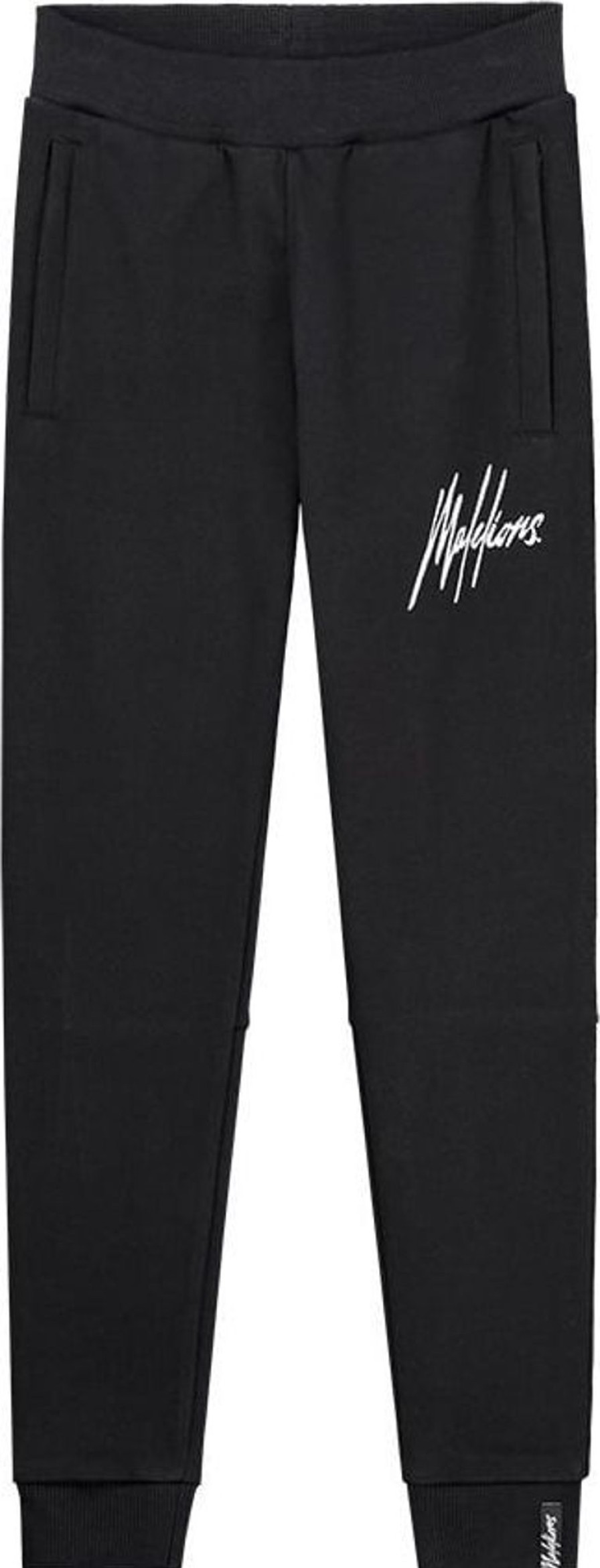 Kids Malelions Broeken | Malelions Signature Trackpants - Black Zwart