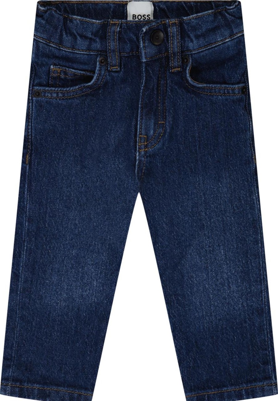 Kids Hugo Boss Jeans | Hugo Boss Boss Baby Jongens Jeans Blauw Blauw